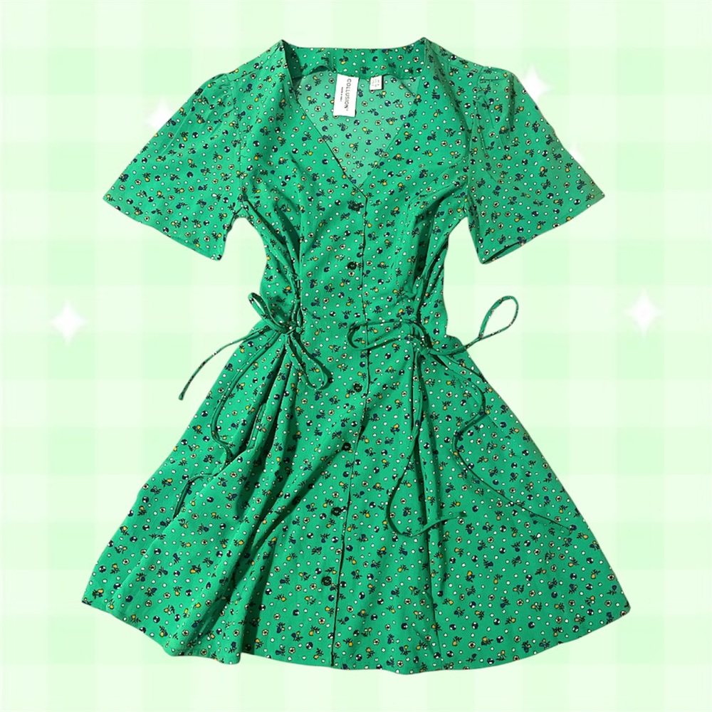 Green Floral Dress